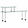vidaXL &Eacute;tag&egrave;re de cuisine Transparent 45x16x26 cm Verre tremp&eacute;