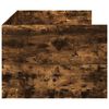vidaXL Lit de jour avec tiroirs sans matelas chêne fumé 100x200 cm