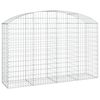 vidaXL Panier de gabions arqu&eacute; 200x50x120/140 cm Fer galvanis&eacute;