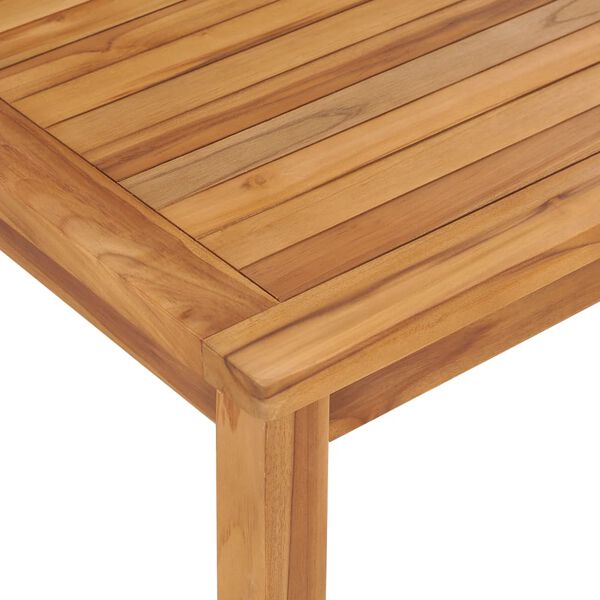 vidaXL Table &agrave; d&icirc;ner de jardin 120x70x77 cm Bois de teck solide