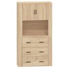 vidaXL Buffet haut Ch&ecirc;ne sonoma Bois d'ing&eacute;nierie