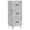 vidaXL Buffet Gris b&eacute;ton 34,5x34x90 cm Bois d'ing&eacute;nierie