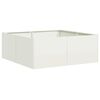 vidaXL Jardini&egrave;re blanc 80x80x30 cm acier