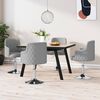vidaXL Chaises &agrave; manger lot de 4 gris clair tissu