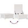 vidaXL Salon de jardin avec coussins 8 pcs blanc bois de pin massif