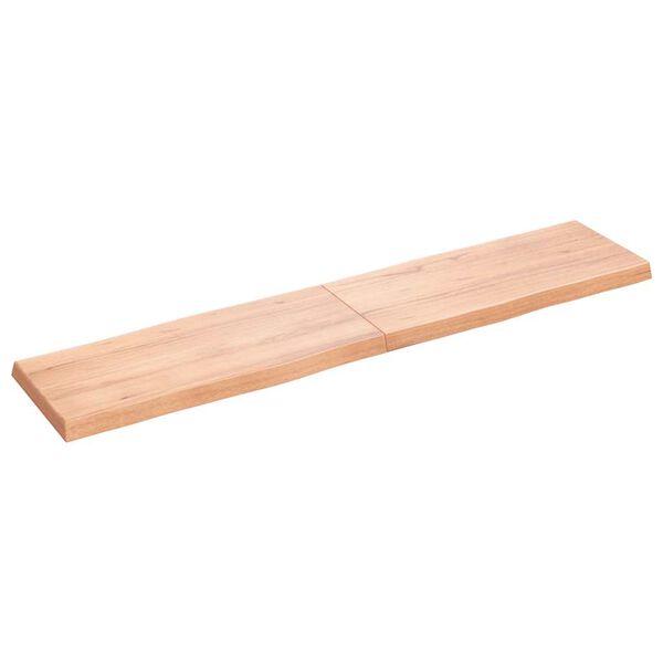 vidaXL Dessus de table bois massif trait&eacute; bordure assortie