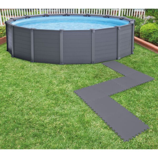 Intex Protecteur de sol rembourré verrouillable 8pcs 50x50x0,5cm 1,9m²