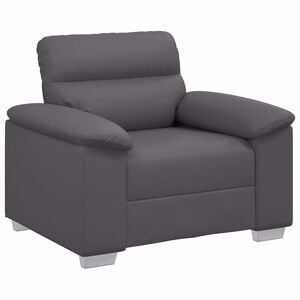 vidaXL Fauteuil canap&eacute; gris 100x81x84 cm en similicuir