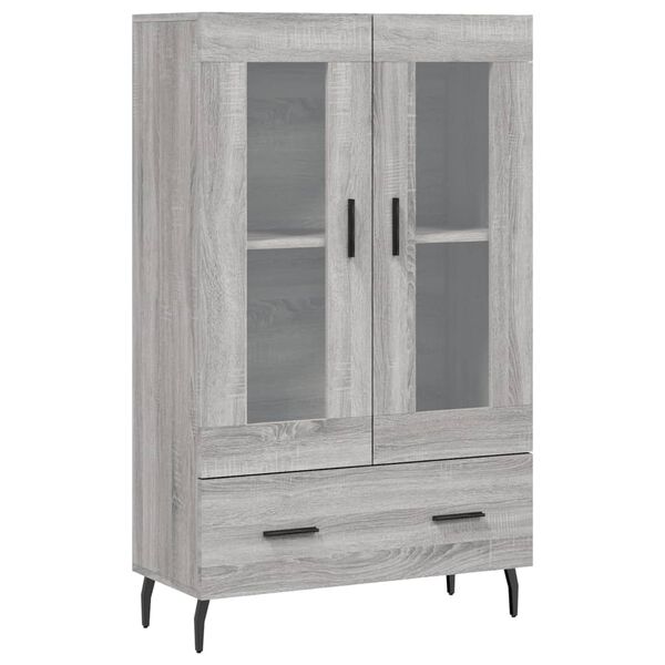 vidaXL Buffet haut sonoma gris 69,5x31x115 cm bois d'ing&eacute;nierie