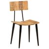 vidaXL Chaises &agrave; manger lot de 2 44x40x80 cm Bois de manguier solide