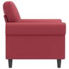 vidaXL Fauteuil Rouge bordeaux 60 cm Similicuir