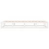 vidaXL Cadre de lit sans matelas blanc 100x200 cm bois massif