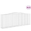 vidaXL Paniers &agrave; gabions arqu&eacute;s 25 pcs 400x50x140/160 cm Fer galvanis&eacute;