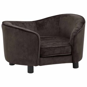vidaXL Canap&eacute; pour chien Marron 69x49x40 cm Peluche