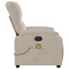 vidaXL Fauteuil inclinable de massage électrique beige