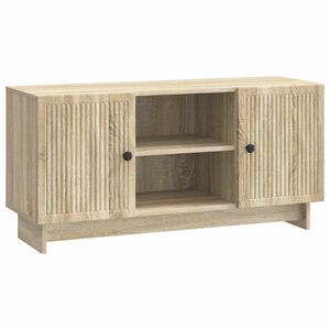 vidaXL Meuble TV 102 x 34,5 x 50 cm Ch&ecirc;ne Sonoma Bois d'ing&eacute;nierie