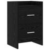 vidaXL Tables de chevet Ch&ecirc;ne noir 40 x 30 x 60 cm Bois d'ing&eacute;nierie