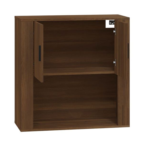 vidaXL Armoire murale Ch&ecirc;ne marron 80x33x80 cm Bois d'ing&eacute;nierie