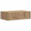 vidaXL Table d'appoint murale 59 x 34,5 x 17 cm Bois d'ing&eacute;nierie