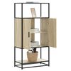 vidaXL Buffet haut chêne sonoma 68x35x139 cm bois d'ingénierie métal
