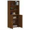 vidaXL Buffet haut Ch&ecirc;ne marron 69,5x34x180 cm Bois d'ing&eacute;nierie