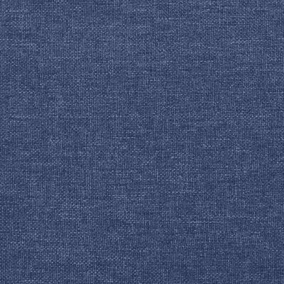 vidaXL Sommier à lattes de lit avec matelas Bleu 90x200 cm Tissu