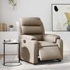 vidaXL Fauteuil inclinable &eacute;lectrique Cappuccino Similicuir