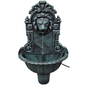 vidaXL Fontaine murale Design de t&ecirc;te de lion