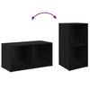 vidaXL Ensemble meuble TV 2 pcs Chêne noir 72 x 35 x 36,5 cm