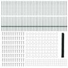 vidaXL Cl&ocirc;ture avec poteau Vert 1,4 x 100 m Acier et PVC