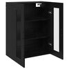 vidaXL Armoires Murailles 2 pcs Ch&ecirc;ne noir 69,5 x 34 x 90 cm