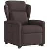 vidaXL Fauteuil inclinable &eacute;lectrique marron fonc&eacute; tissu