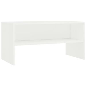 vidaXL Meuble TV Blanc 80x40x40 cm Bois d&rsquo;ing&eacute;nierie