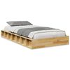 vidaXL Cadre de lit sans matelas 80x200 cm bois massif de ch&ecirc;ne