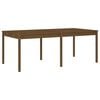 vidaXL Ensemble à manger de jardin 17 pcs marron miel bois pin massif