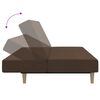 vidaXL Canap&eacute;-lit &agrave; 2 places Marron Tissu