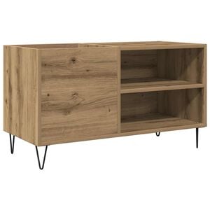 vidaXL Armoire &agrave; disques ch&ecirc;ne artisanal 84,5x38x48 cm bois ing&eacute;nierie