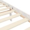 vidaXL Cadre de lit sans matelas blanc bois massif de pin