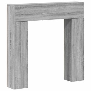 vidaXL Cadre de chemin&eacute;e Sonoma gris 102 x 18 x 100,5 cm