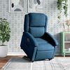 vidaXL Fauteuil inclinable &eacute;lectrique bleu velours