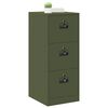 vidaXL Cabinet de Dossier avec tiroir Vert olive 44 x 50 x 106.5 cm