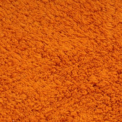 vidaXL Tapis de salle de bain 2 pcs Tissu Orange