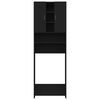 vidaXL Meuble pour machine à laver Noir 64x25,5x190 cm