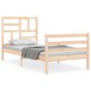 vidaXL Cadre de lit sans matelas 90x200 cm bois massif