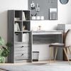vidaXL Bureau avec tiroir 2 pcs Gris Sonoma