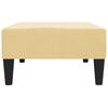 vidaXL Repose-pied Crème 78x56x32 cm Velours