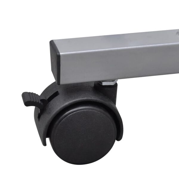 vidaXL Bureau d'ordinateur avec plateau à clavier coulissant Marron