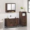 vidaXL Ensemble de meubles de salle de bain 3 pcs Ch&ecirc;ne marron