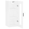 vidaXL Armoire murale blanc brillant 34,5x34x90 cm