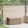 vidaXL Coffre de rangement de jardin Beige 110x50x58 cm Résine tressée